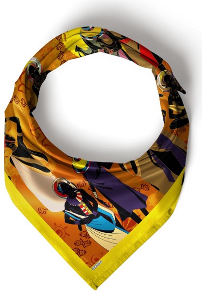 Afrika Desenli Bandana Fular fırsatları
