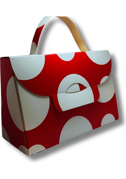 El Çantası Formunda Hediye Kutusu - 20X13X9 cm - Özel Tasarım Hediyelik Çanta