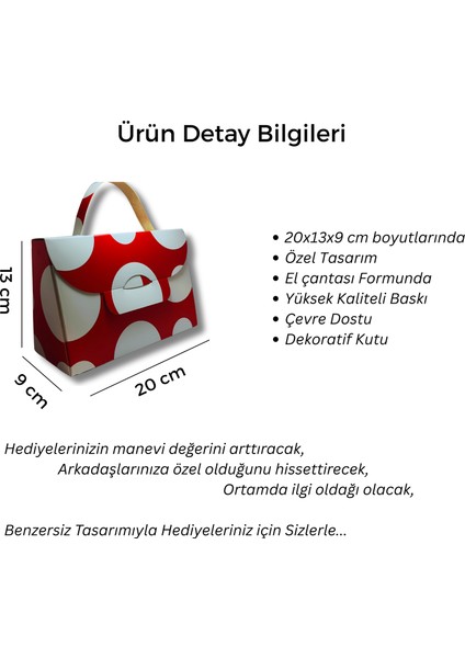 El Çantası Formunda Hediye Kutusu - 20X13X9 cm - Özel Tasarım Hediyelik Çanta fiyatları