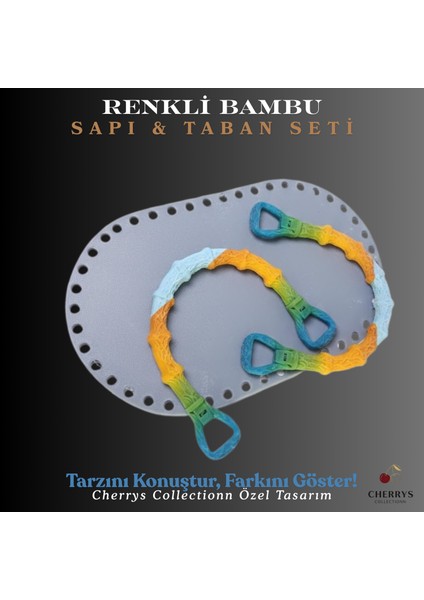 Renkli Bambu Çanta Sapı ve Çanta Tabanı Seti fiyatları