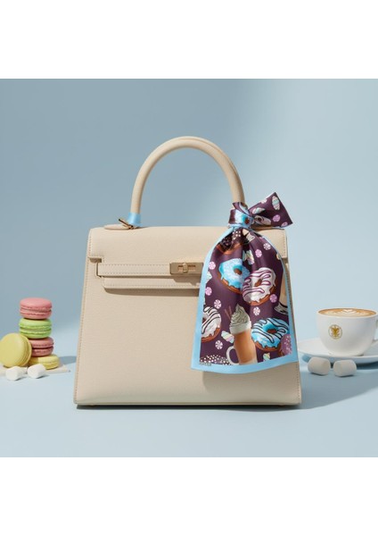 Tatlı Donut Desenli Bandana Fular fiyatları