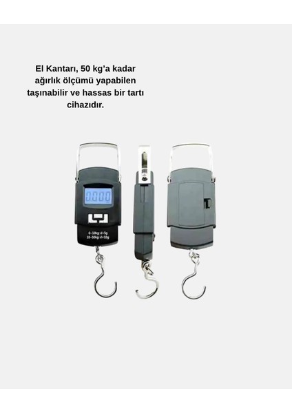 Bfs Dijital El Kantarı – 50 kg Taşıma Kapasiteli, Taşınabilir Hassas Tartı fiyatları