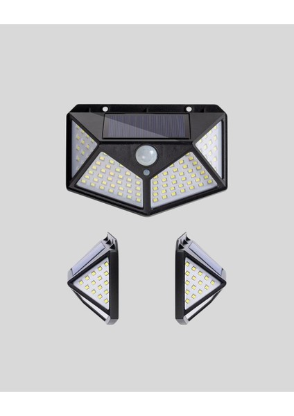 Bfs Solar Bahçe Lambası 100 LED Hareket Sensörlü Güneş Enerjili Aydınlatma indirimleri