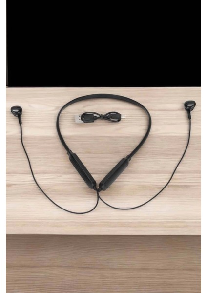 Bfs Kablolu Boyun Askılı Dijital Göstergeli Bluetooth Kulaklığı 60 Saat indirimleri