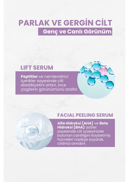 Parlak ve Gergin Cilt Seti - Lift Serum & Facial Peeling fiyatları