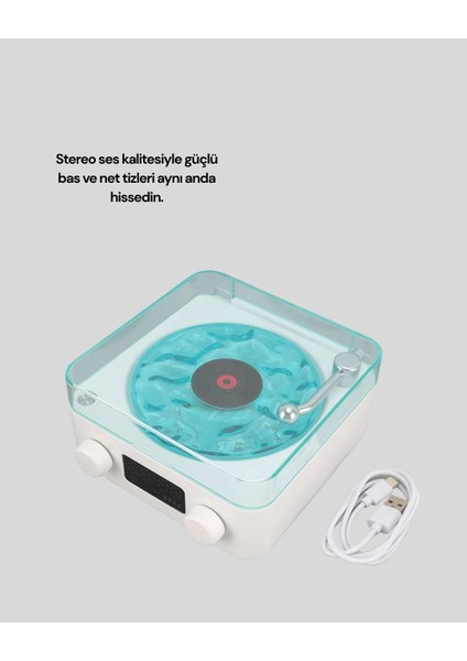 Bfs Stereo Sesli Gece Lambalı Bluetooth Hoparlör – Şık Vintage Tasarım fırsatları