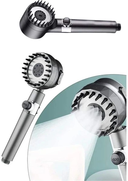 Bfs Duş Başlığı Yüksek Basınçlı Masaj Taraklı 3 Kademeli fırsatları