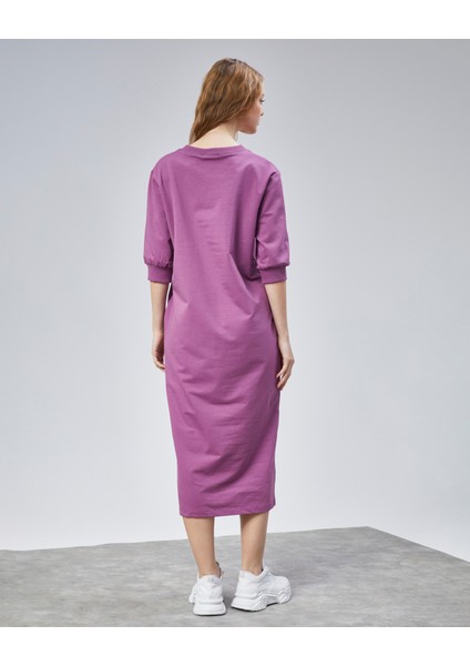 Kadın V Yaka Truvakar Kol Oversize Elbise indirimleri