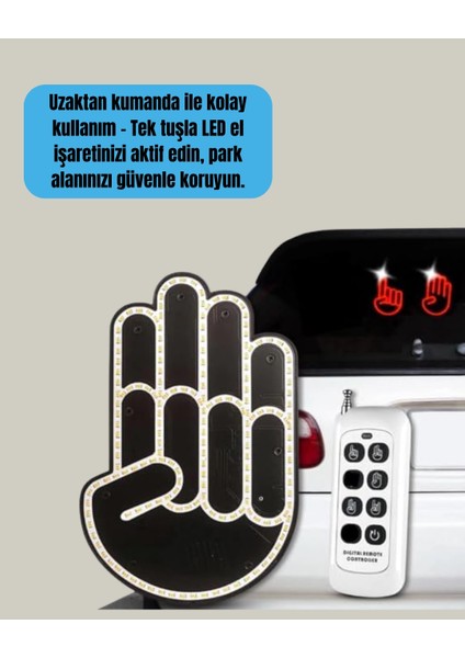 Bfs A Kalite Uzaktan Kumandalı LED Park Uyarı Işığı El Figürlü Model modelleri