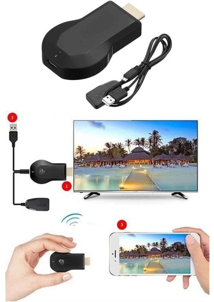 Bfs Kablosuz Hdmı Ses ve Görüntü Aktarıcı Kolay Taşınabilir Yüksek Çözünürlüklü modelleri