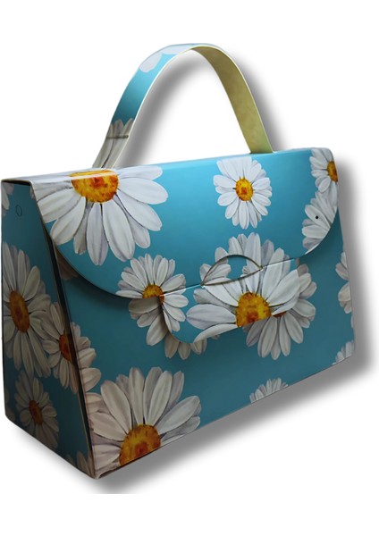 El Çantası Formunda Hediye Kutusu - 20X13X9 cm - Özel Tasarım Hediyelik Çanta