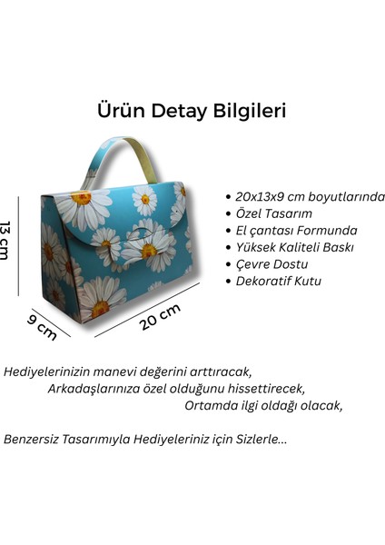 El Çantası Formunda Hediye Kutusu - 20X13X9 cm - Özel Tasarım Hediyelik Çanta fiyatları