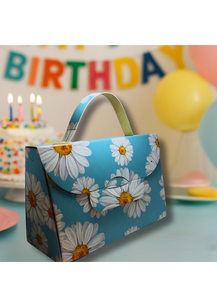 El Çantası Formunda Hediye Kutusu - 20X13X9 cm - Özel Tasarım Hediyelik Çanta fırsatları