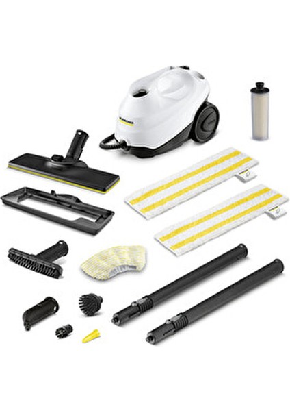 Sc 3 Easyfix 1900 W Güçlü Buharlı Temizlik Makinesi Beyaz Renk Aksesuarlar Dahil fiyatları