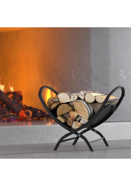 Dekoratif Katlanabilir Metal Kelebek Şömine Odunluk Standı indirimleri
