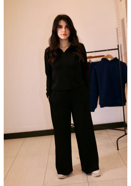 Kadın Polo Yaka Rahat Modal Takım fiyatları