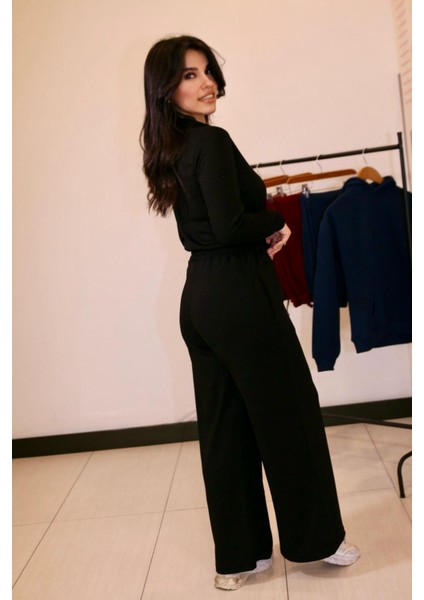 Kadın Polo Yaka Rahat Modal Takım modelleri