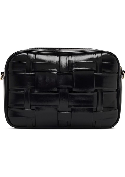 Kadın Siyah Uzun Askılı Örgülü Çapraz Çanta 25WBD274229 modelleri