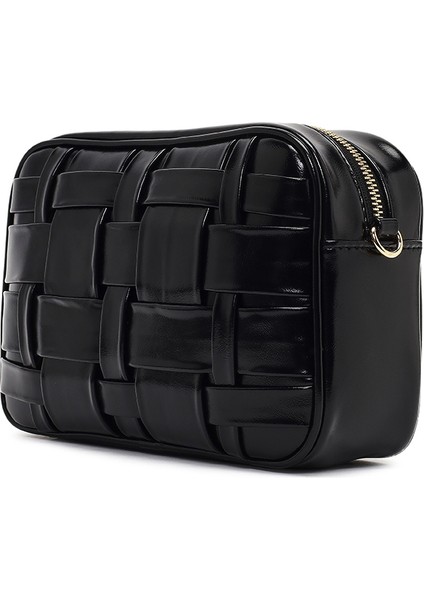 Kadın Siyah Uzun Askılı Örgülü Çapraz Çanta 25WBD274229 indirimleri