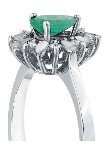 0.06 Karat Zümrüt Taşlı Pırlanta Yüzük indirimleri