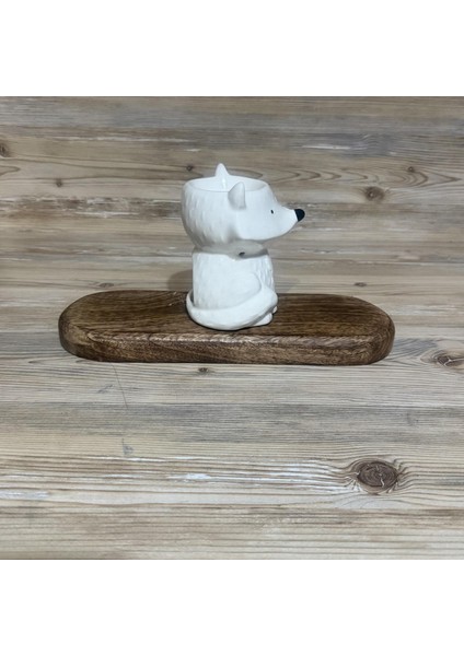 Sevimli Beyaz Tilki Figürlü Seramik Buhurdanlık / Aroma Terapi Lambası ve Tealight Mumluk indirimleri