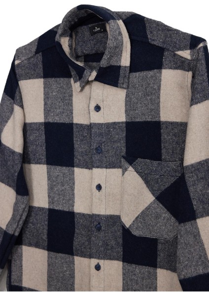 Erkek Regular Fit Klasik Kesim Kareli Cepli Oduncu Gömlek fiyatları