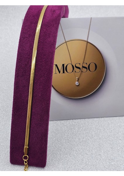 Xuping Italyan Ezme Zincir Model Balık Sırtı Gold Renk Çelik Bileklik modelleri