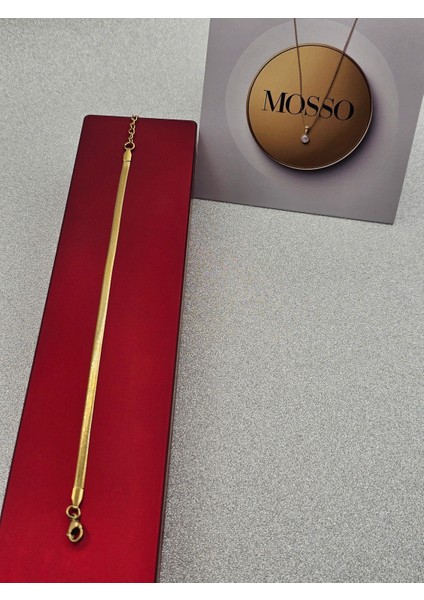 Xuping Italyan Ezme Zincir Model Balık Sırtı Gold Renk Çelik Bileklik indirimleri