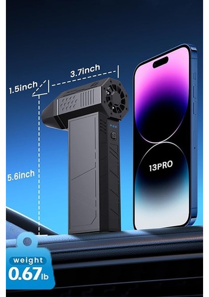 Basınçlı Hava & Toz Üfleyici – 130000 Rpm Kablosuz 3 Kademeli Ayarlanabilir fiyatları