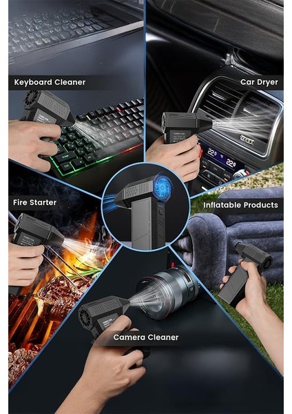 Basınçlı Hava & Toz Üfleyici – 130000 Rpm Kablosuz 3 Kademeli Ayarlanabilir modelleri