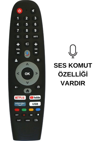 AL55 UHD 9823 50SNF9000U 55SNF9000U SN50F950 ile Uyumlu 4K Smart Ses Komutlu Tv Kumanda
