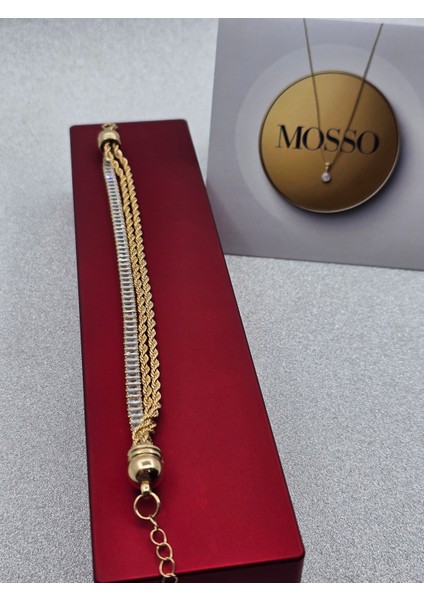 3'lü Kombin Sıra Taşlı Burgulu Çelik Bileklik fırsatları