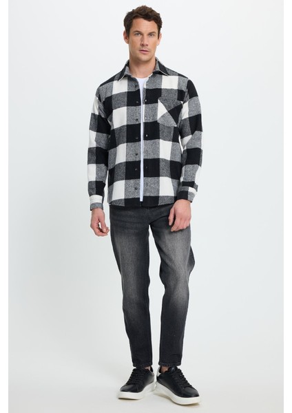 Erkek Regular Fit Klasik Kesim Kareli Cepli Oduncu Gömlek fırsatları