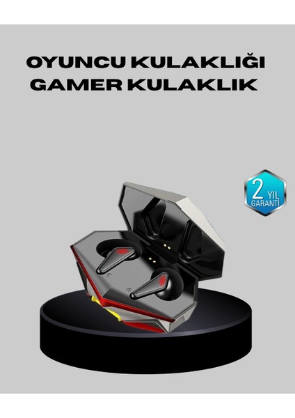 Bfs Bluetooth 5.0 Kablosuz Kulaklık LED Işıklı Silikonlu Tasarımlı