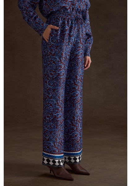 Desenli Viscon Pantolon modelleri