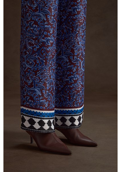 Desenli Viscon Pantolon fırsatları