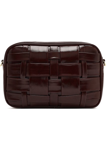 Kadın Bordo Uzun Askılı Örgülü Çapraz Çanta 25WBD274229 fırsatları