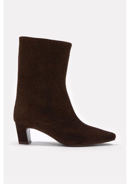 Dante Kahve Süet Hakiki Deri Topuklu Bot fiyatları