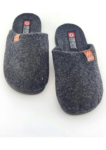 Erkek Kışlık Keçe Füme Renk Ev, Misafir ve Çeyiz Terliği modelleri