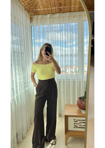 Kahverengi Kumaş Pantolon