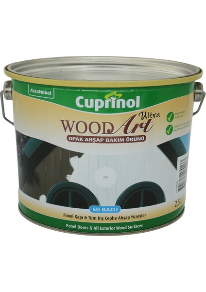 Cuprinol Wood Art Ultra Opak Bw Beyaz Koruyucu Ahşap Boyası 2,5 Lt