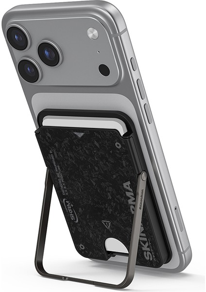 Metal Tasarımlı 2 Hazneli Vektor Serisi Magnetik Standlı Kartlık Siyah modelleri