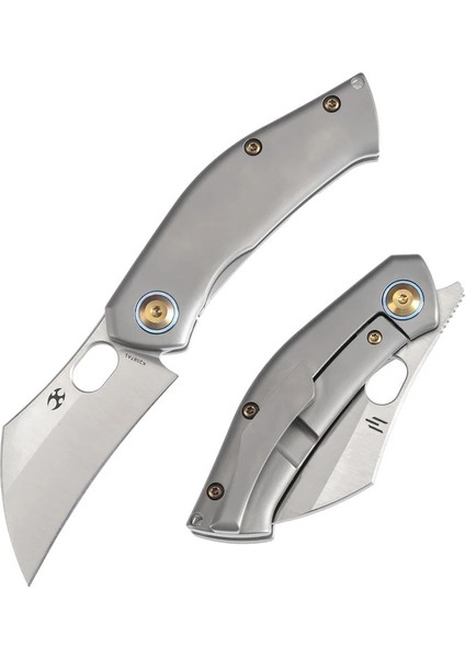 Osprey | Başparmak Delikli Bıçak | Düz Titanyum Sap | CPM-S35VN Çelik Çakı | K2087A1