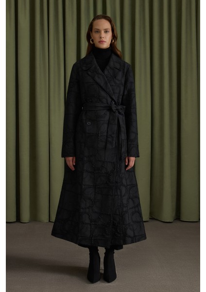 Dokulu Özel Kumaş Trençkot modelleri