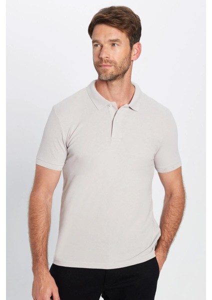 Erkek 3'lü Paket Siyah-Yeşil-Gri Slim Fit Dar Kesim Pamuklu Düz Pike Polo Yaka Tişört fırsatları