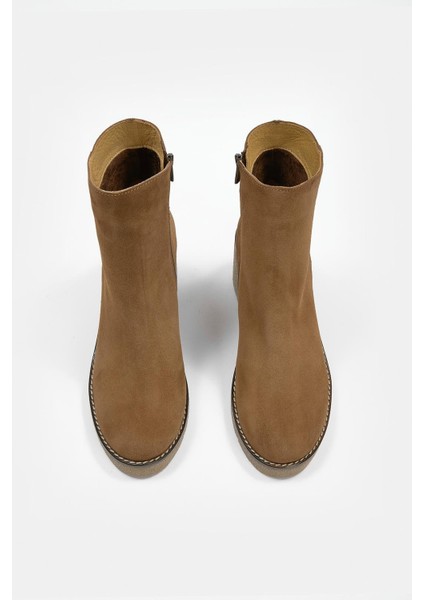 Maranda Sigaro Süet Hakiki Deri Dolgu Topuk Bot fiyatları