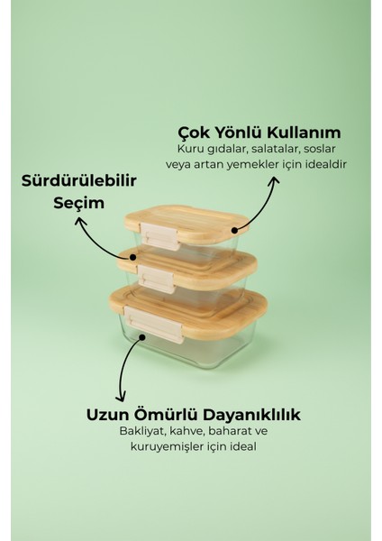 Satina 3'lü Saklama Seti