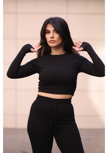 Parmak Geçmeli Geniş Paçalı Tarz Modal Takım fiyatları