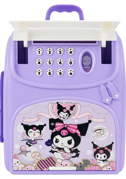 Çanta Görünümlü Otomatik Banknot Çeken Parmak Izi Çocuk Para Kasası fırsatları