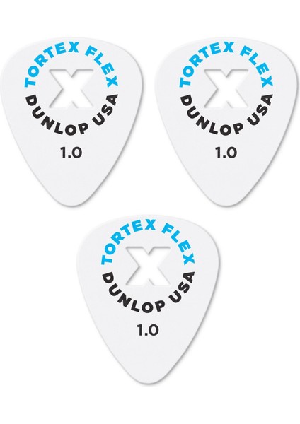 428X1.00 Gitar Pena 3 Adet ( 1 Mm) Tortex Flex x